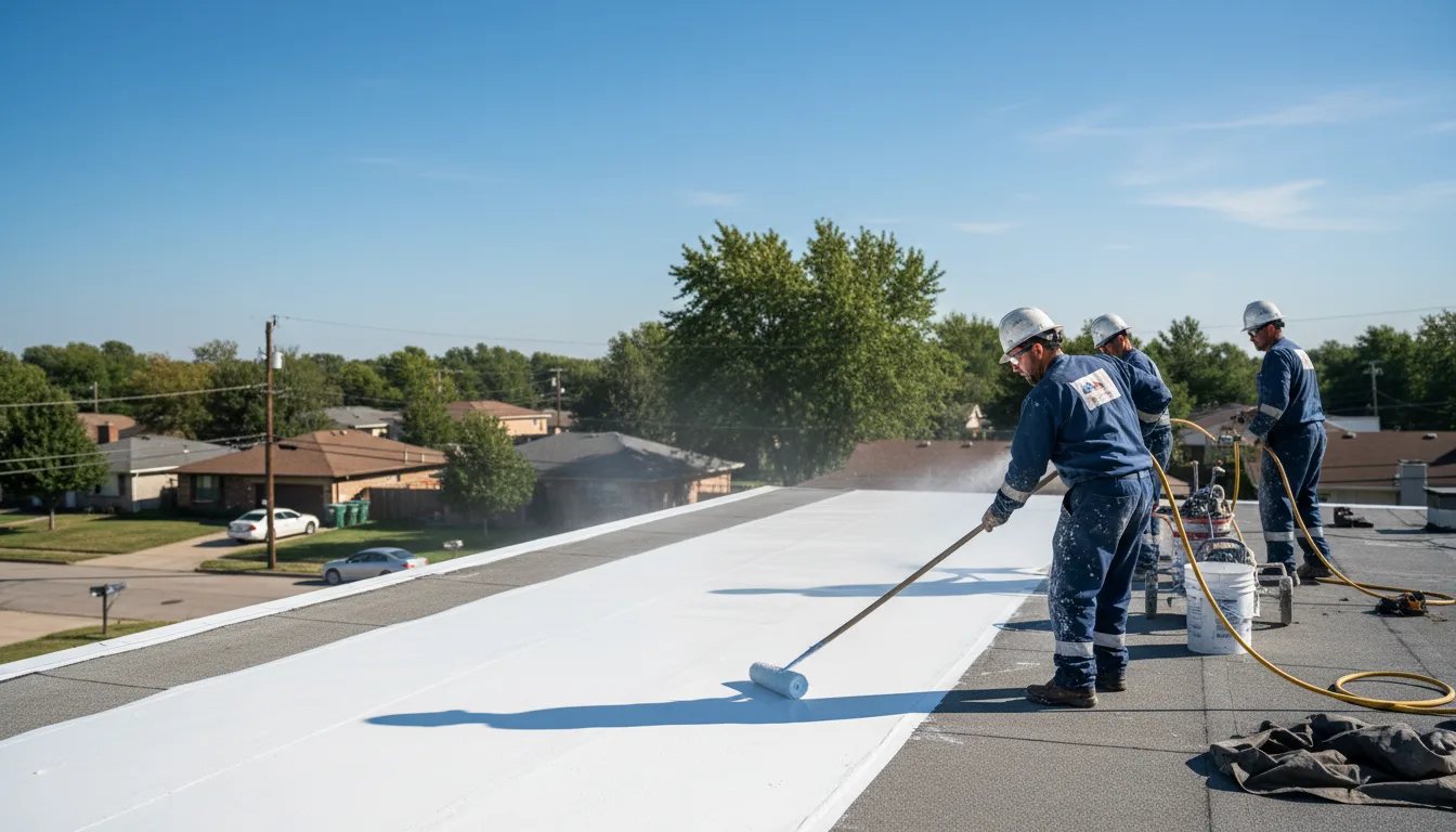 Commercial roof coating in Scranton, AR near me